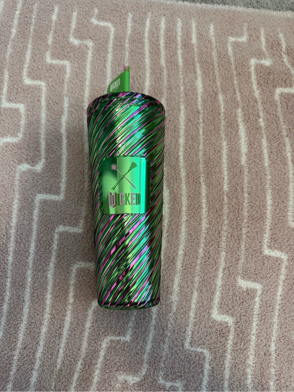 Starbucks x Wicked Movie Limited Edition Pink Green Swirl Venti Tumbler 24oz